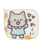 毎日使える♡ねこ♡秋ハロウィン（個別スタンプ：34）