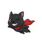 可愛くて元気な黒い子犬（個別スタンプ：8）