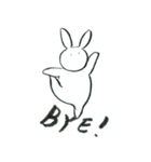礼儀正しいウサギ_会社／仕事用_中国語（個別スタンプ：3）