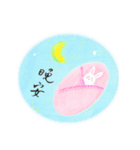 礼儀正しいウサギ_会社／仕事用_中国語（個別スタンプ：12）