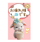 可愛い子ヤギ 毎日使える吹き出し 敬語 BIG（個別スタンプ：5）