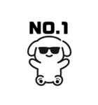 表情を変えない犬？（紫）（個別スタンプ：26）