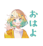 使いやすい女の子の秋スタンプ（個別スタンプ：2）