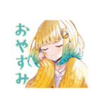 使いやすい女の子の秋スタンプ（個別スタンプ：11）