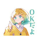 使いやすい女の子の秋スタンプ（個別スタンプ：32）
