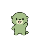 抹茶ラッコ日常（個別スタンプ：1）