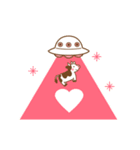 動く！牛とUFOのスタンプ（個別スタンプ：20）