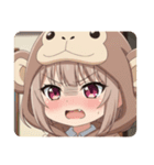 おさるに変身みなみちゃんスタンプ（個別スタンプ：17）