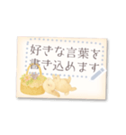 書き込める♥ウサギのハガキ型カード（個別スタンプ：11）