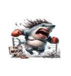 ボクシングサメのクリティカル日常（個別スタンプ：3）