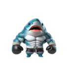 ボクシングサメのクリティカル日常（個別スタンプ：4）