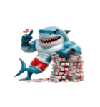 ボクシングサメのクリティカル日常（個別スタンプ：6）