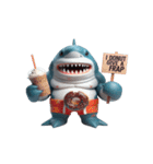 ボクシングサメのクリティカル日常（個別スタンプ：8）