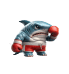 ボクシングサメのクリティカル日常（個別スタンプ：9）