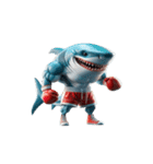 ボクシングサメのクリティカル日常（個別スタンプ：14）