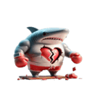 ボクシングサメのクリティカル日常（個別スタンプ：16）