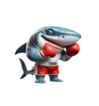 ボクシングサメのクリティカル日常（個別スタンプ：17）