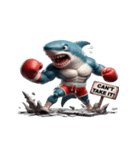 ボクシングサメのクリティカル日常（個別スタンプ：18）