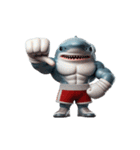 ボクシングサメのクリティカル日常（個別スタンプ：20）