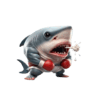 ボクシングサメのクリティカル日常（個別スタンプ：21）