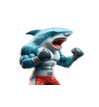 ボクシングサメのクリティカル日常（個別スタンプ：24）