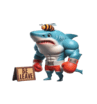 ボクシングサメのクリティカル日常（個別スタンプ：27）