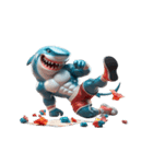 ボクシングサメのクリティカル日常（個別スタンプ：30）