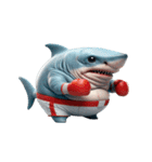 ボクシングサメのクリティカル日常（個別スタンプ：32）