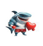 ボクシングサメの崩壊爆笑,（個別スタンプ：2）