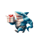 ボクシングサメの崩壊爆笑,（個別スタンプ：6）