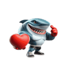 ボクシングサメの崩壊爆笑,（個別スタンプ：9）