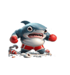 ボクシングサメの崩壊爆笑,（個別スタンプ：10）