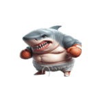 ボクシングサメの崩壊爆笑,（個別スタンプ：11）