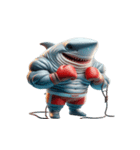 ボクシングサメの崩壊爆笑,（個別スタンプ：13）