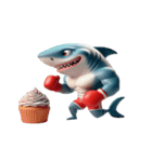 ボクシングサメの崩壊爆笑,（個別スタンプ：15）