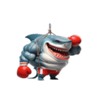 ボクシングサメの崩壊爆笑,（個別スタンプ：16）