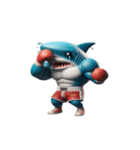 ボクシングサメの崩壊爆笑,（個別スタンプ：18）