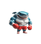 ボクシングサメの崩壊爆笑,（個別スタンプ：19）