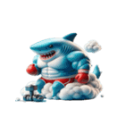 ボクシングサメの崩壊爆笑,（個別スタンプ：21）