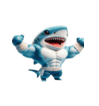 ボクシングサメの崩壊爆笑,（個別スタンプ：30）