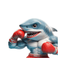 ボクシングサメの崩壊爆笑,（個別スタンプ：32）