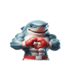 怒り爆発のボクサーサメ,（個別スタンプ：2）