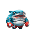 怒り爆発のボクサーサメ,（個別スタンプ：3）