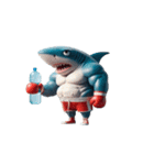 怒り爆発のボクサーサメ,（個別スタンプ：5）