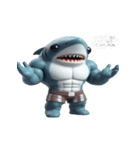 怒り爆発のボクサーサメ,（個別スタンプ：8）