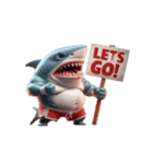 怒り爆発のボクサーサメ,（個別スタンプ：10）