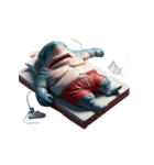 怒り爆発のボクサーサメ,（個別スタンプ：11）