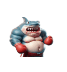 怒り爆発のボクサーサメ,（個別スタンプ：15）