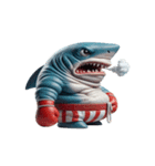 怒り爆発のボクサーサメ,（個別スタンプ：20）