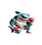 怒り爆発のボクサーサメ,（個別スタンプ：25）